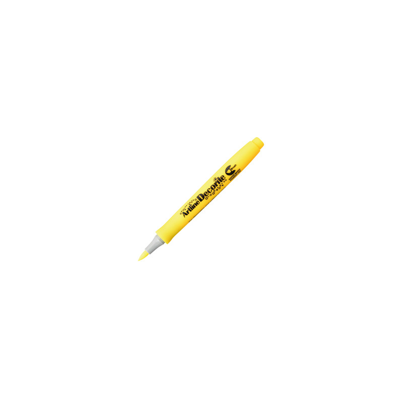 Marcatore Decorite punta pennello giallo