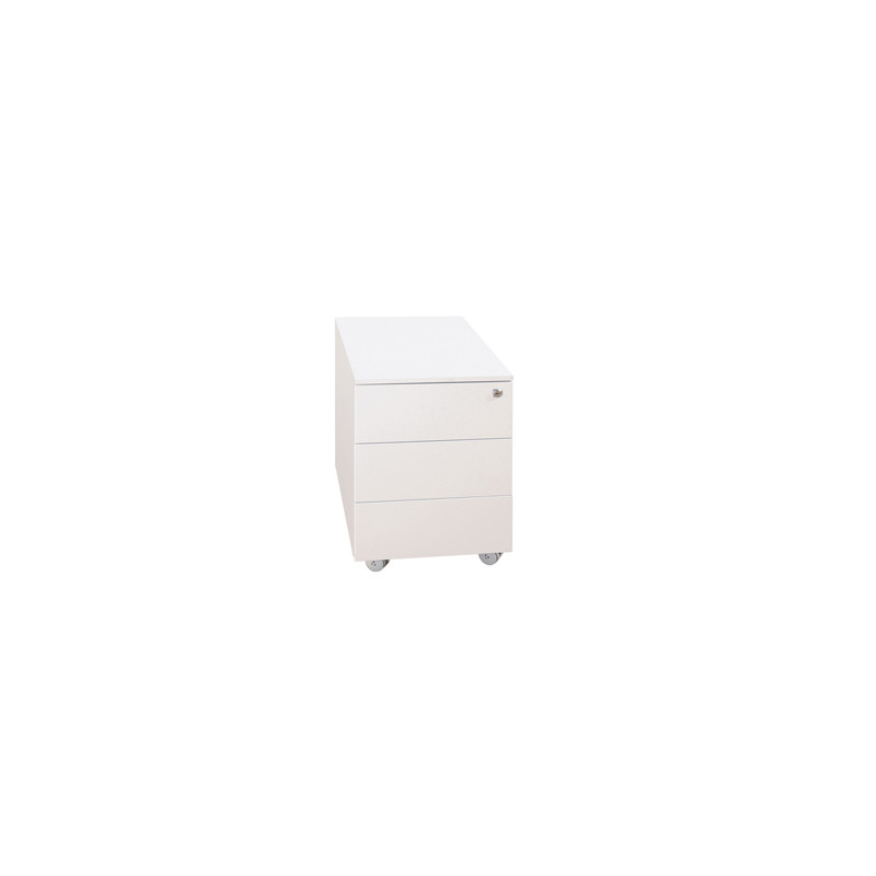 Cassettiere in metallo 3CASS. 40x59x55cm Bianco Kub8