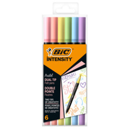 Astuccio 6 pennarelli Intensity dual tip brush colori assortiti Pastel
