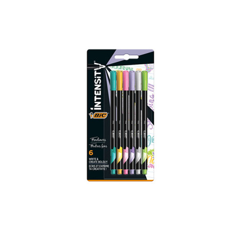 Astuccio 6 fineliner Intensity 0,8mm colori assortiti Pastel