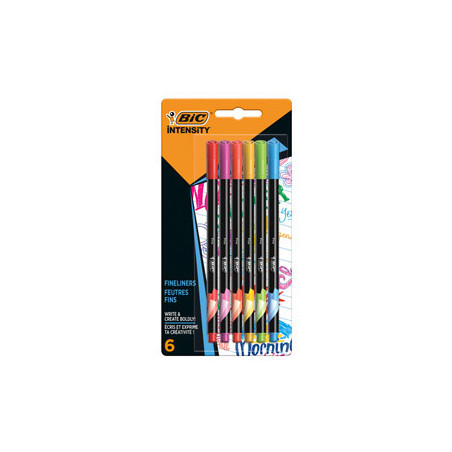 Astuccio 6 fineliner Intensity 0,8mm colori assortiti Rainbow