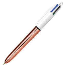 12 penna sfera a scatto 4 Colori Rose Gold 1.0mm