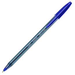 20 penna sfera con cappuccio Cristal® Exact 0.7mm blu
