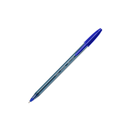 20 penna sfera con cappuccio Cristal® Exact 0.7mm blu