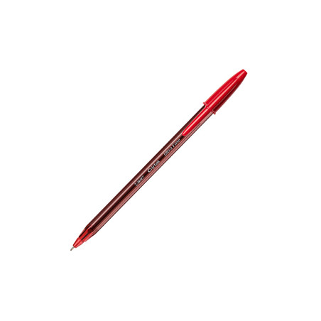 20 penna sfera con cappuccio Cristal® Exact 0.7mm rosso