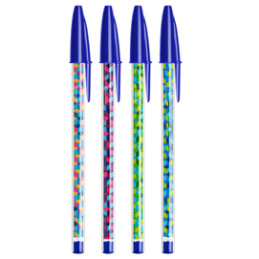 20 penna sfera con cappuccio Cristal® Collection 1.0mm blu