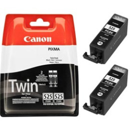 2 CARTUCCIA TWIN PACK NERA PGI-525BK