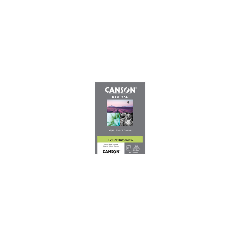 Carta InkJet EVERYDAY 10x15cm 50fg 200gr Glossy Canson