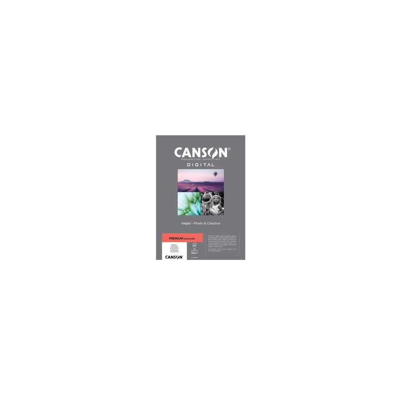 Carta InkJet PREMIUM A3 20fg 255gr HightGloss RC Canson