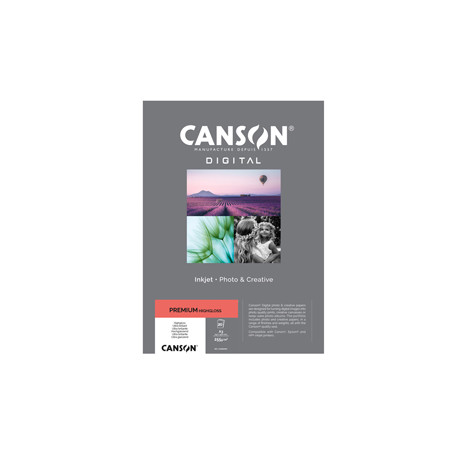 Carta InkJet PREMIUM A3 20fg 255gr HightGloss RC Canson