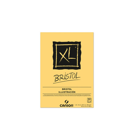 BLOC. collato lato corto XL BRISTOL A4 50 fg. 180 gr. Canson