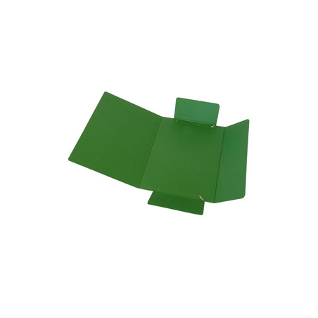 CARTELLINA C/ELAS  25X34CM VERDE PRESSPAN 32P