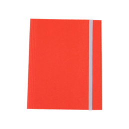 CARTELLINA 3 LEMBI C/ELAS  FIBRONE 27X37CM ROSSO 75 CDG