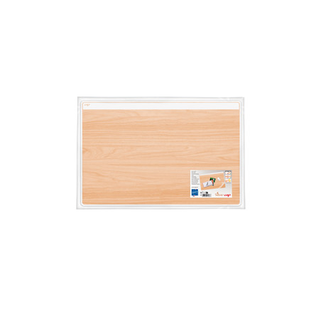 Sottomano Silva in pvc con stampa legno e copertura trasp. Antiriflesso Cep