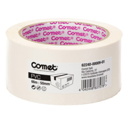 NASTRO ADESIV. 66MTX50MM BIANCO PVC 62-240 COMET