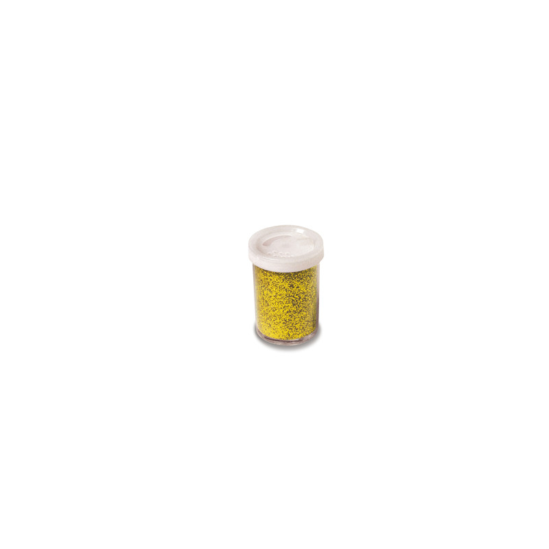 Glitter flacone grana fine 25ml oro Cwr