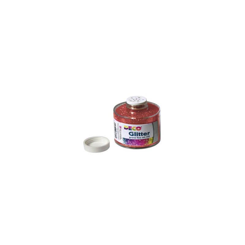 BARATTOLO GLITTER GRANA FINE ML150 ROSSO ART 130/100 CWR