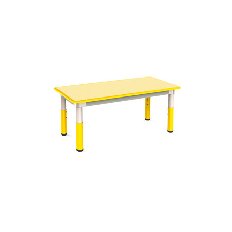 Tavolo telescopico 120x60x46cm H46/58cm giallo CWR