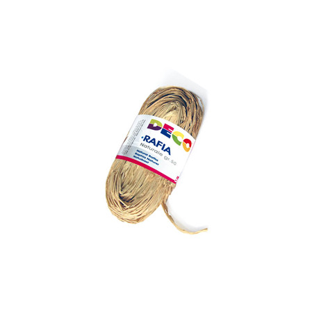 Confezione 50gr Rafia colore naturale CWR