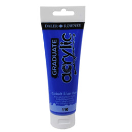 Colore acrilico fine Graduate tubo 120 ml blu cobalto imit. Daler Rowney