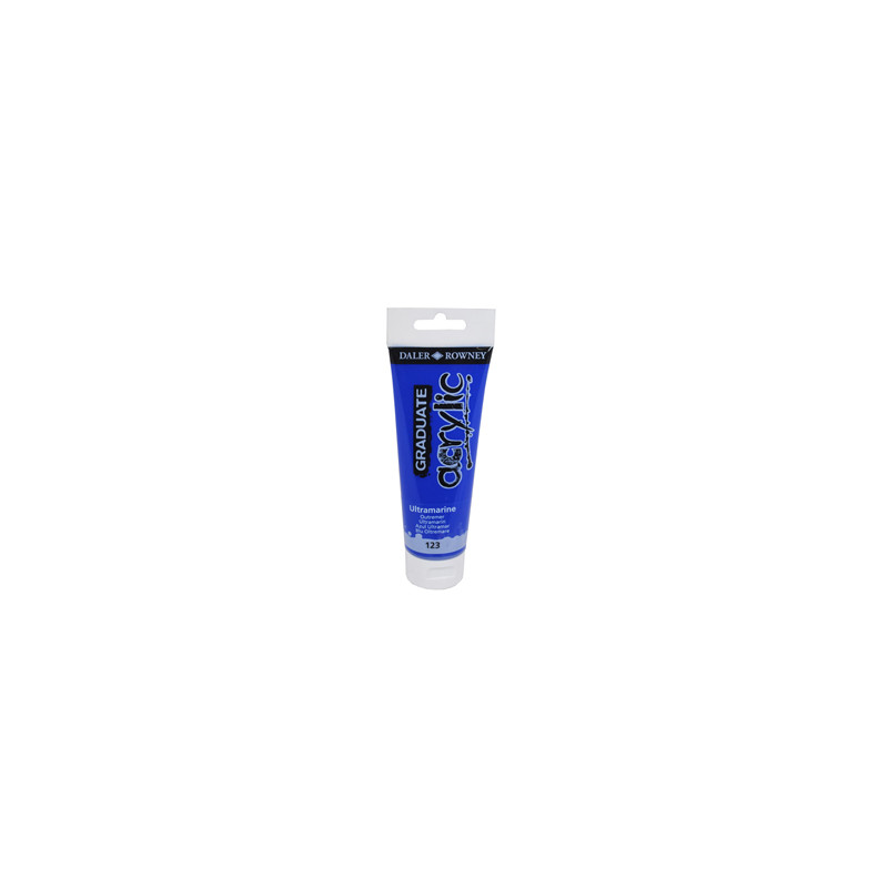 Colore acrilico fine Graduate tubo 120 ml blu oltremare Daler Rowney