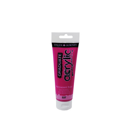 Colore acrilico fine Graduate tubo 120ml rosa permanente Daler Rowney