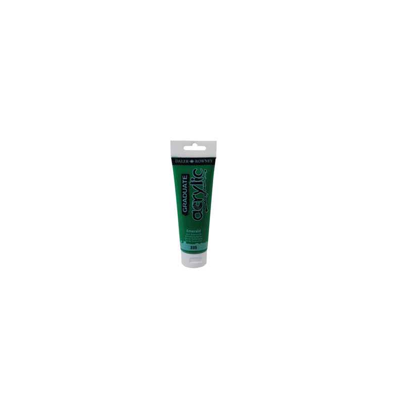 Colore acrilico fine Graduate tubo 120 ml verde smeraldo Daler Rowney