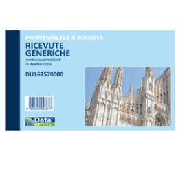 BLOC. ricevute generiche 50/50 copie autor. 10x16,8cm DU162570000