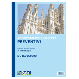 BLOC. Preventivi/Ordini banchetti 50/50 copie autoric. DU1670C0000