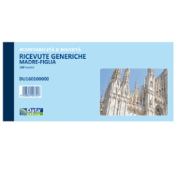 BLOC. ricevute generiche madre-figlia 100 copie 10x21,5cm DU160100000