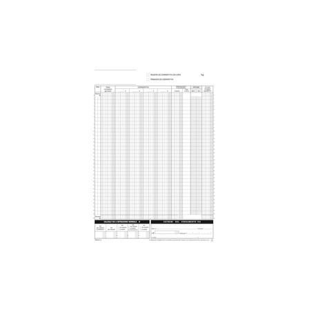 BLOC. registro corrispettivi 12/12autor. 29,7x21,5cm DU168512C00 Data Ufficio