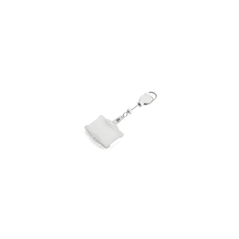 Porta badge c/ chiocciola YO-YO extra-strong bianco Durable