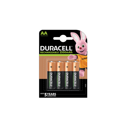 Blister 4 pile ricaricabili B4 - Stilo 2400mAh Duracell Duralock precaricata