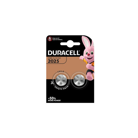 BLISTER 2 PILE LITIO DURACELL 3V (CR2025)