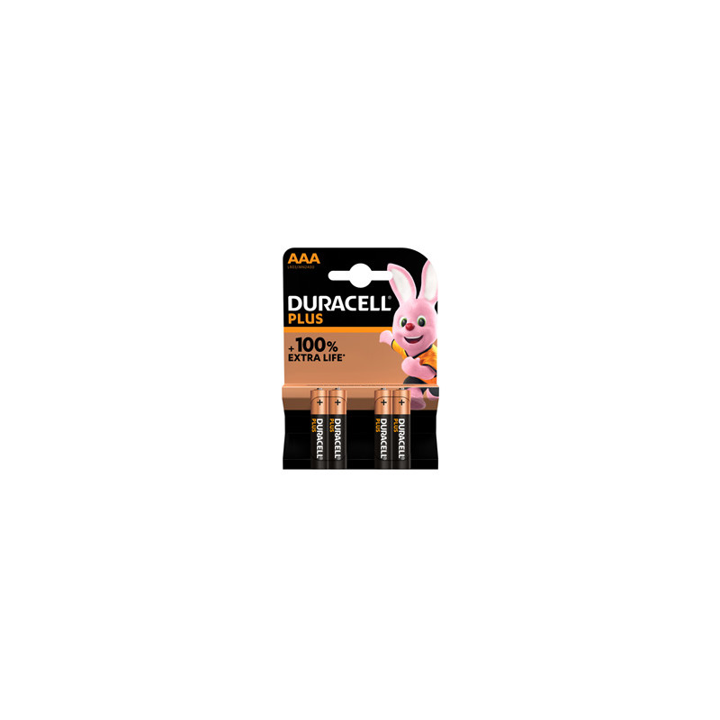 BLISTER 4 PILE DURACELL PLUS (MN2400) AAA - MINISTILO