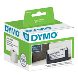 ROTOLO 300 Etich. NON ADESIVE PER BADGE 51x89MM X DYMO LW