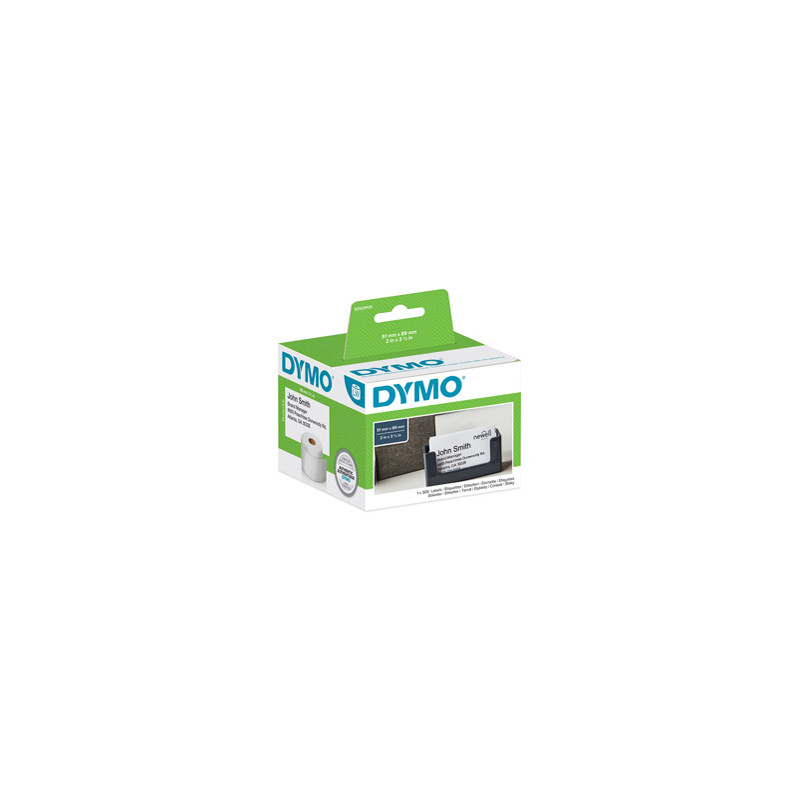 ROTOLO 300 Etich. NON ADESIVE PER BADGE 51x89MM X DYMO LW