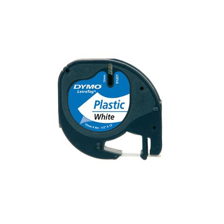 NASTRO IN PLASTICA DYMO LETRATAG 12MMX4M BIANCO 912010