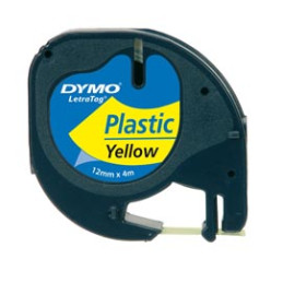 NASTRO IN PLASTICA DYMO LETRATAG 12MMX4M GIALLO 912020