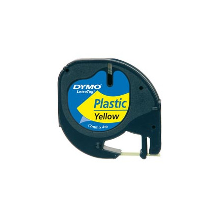 NASTRO IN PLASTICA DYMO LETRATAG 12MMX4M GIALLO 912020