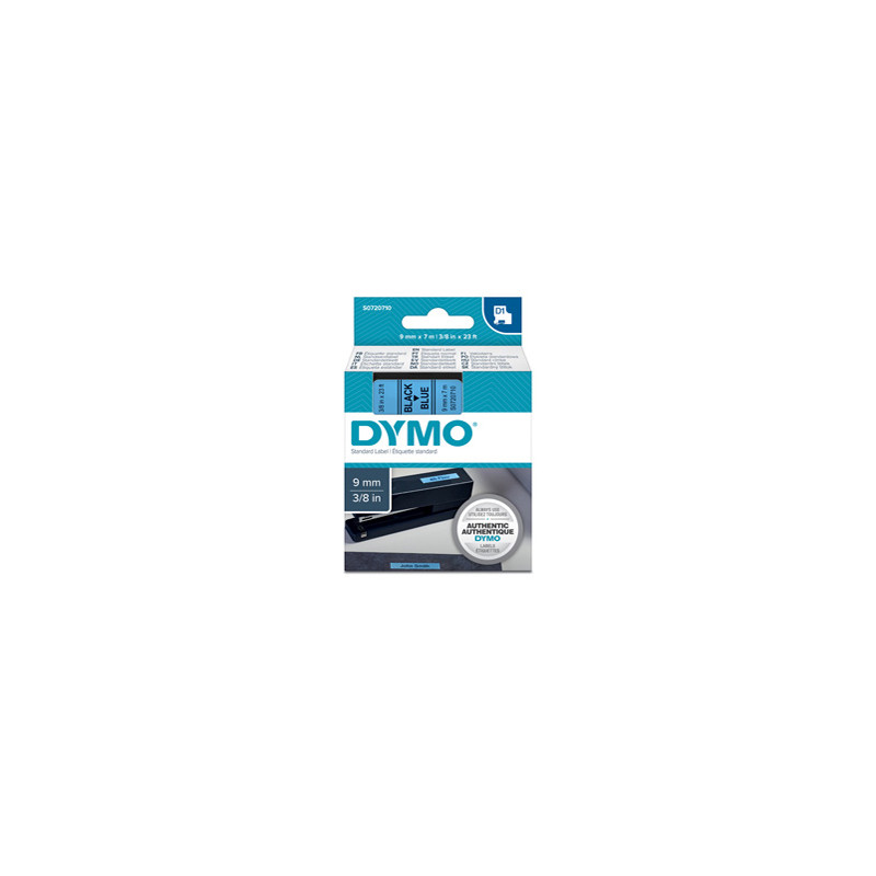 NASTRO DYMO TIPO D1 (9MMX7M) NERO/BLU 409160