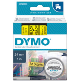 NASTRO DYMO TIPO D1 (24MMX7MT) NERO/GIALLO 537180