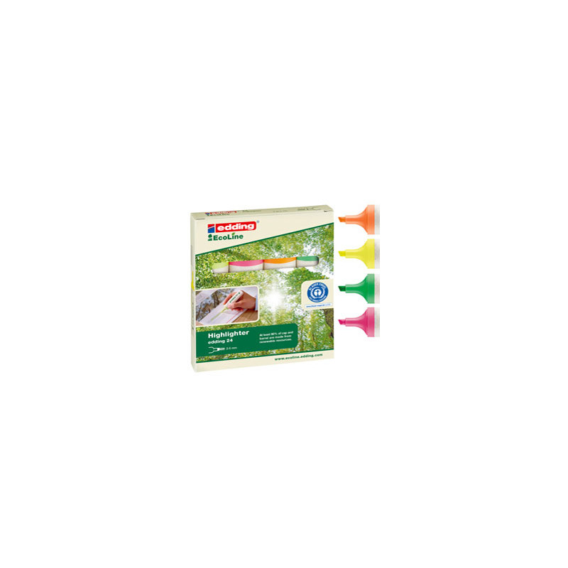 ASTUCCIO 4 EVIDENZIATORE 24 ECOLINE EDDING