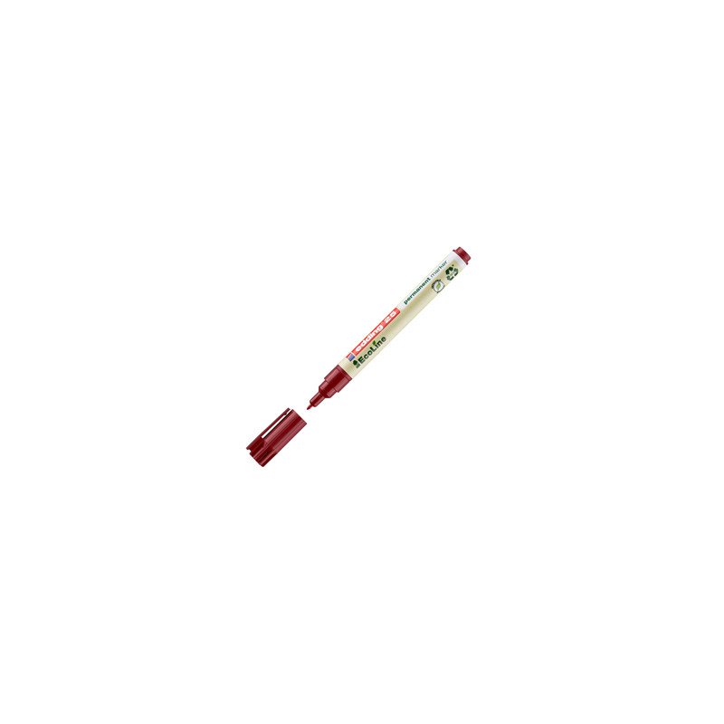 Marcatore permanente 25 Ecoline punta tonda 1.0mm rosso Edding