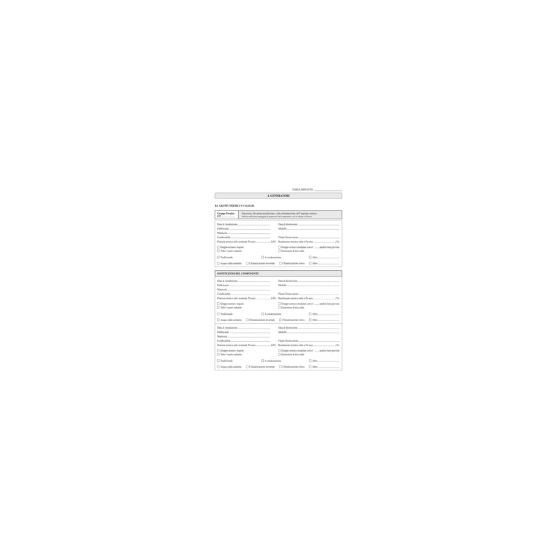 LIBRETTO IMPIANTO CLIMATIZZAZIONE LOMBARDIA 297x210mm 48pag E2621LO EDIPRO