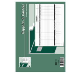 BLOC. RAPPORTO DI CANTIERE 50/50 FOGLI AUTORIC. 21X30 E5859A