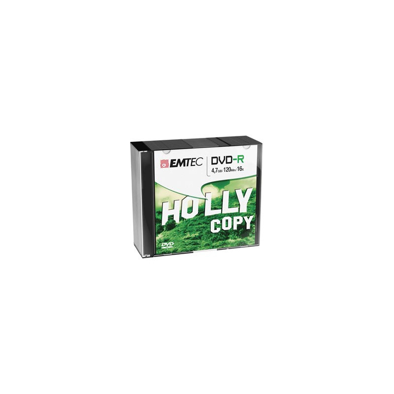 DVD-R EMTEC 4,7GB 16X SLIM CASE (kit 10pz)