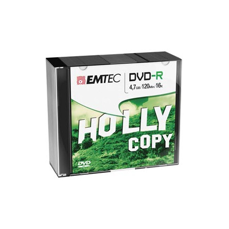 DVD-R EMTEC 4,7GB 16X SLIM CASE (kit 10pz)