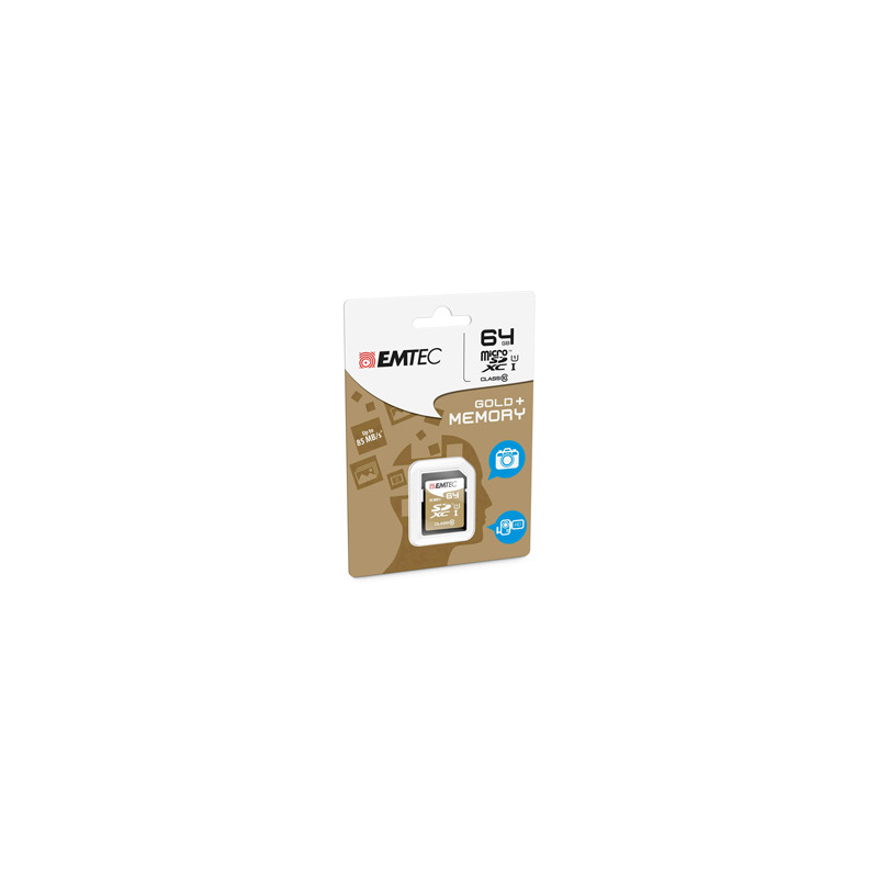 SDXC EMTEC 64GB CLASS 10 GOLD +