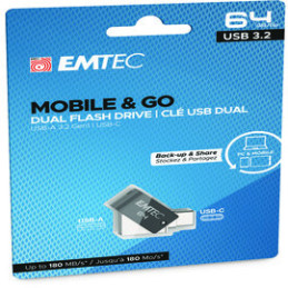 Emtec Dual USB3.2 to Type-C T260 64GB